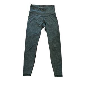 Old Navy Active High Waisted Full Length‎ Leggings Black & Grey Stripe Medium